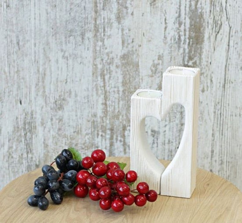 Wedding Candle Holders Rustic Decor Shabby Candle Holder Etsy