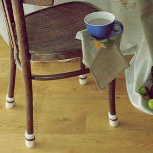 Chair socks, Floor protector, chair leg socks, table socks, cozy legwarmer, home decor, Eco-friendly gift image 5