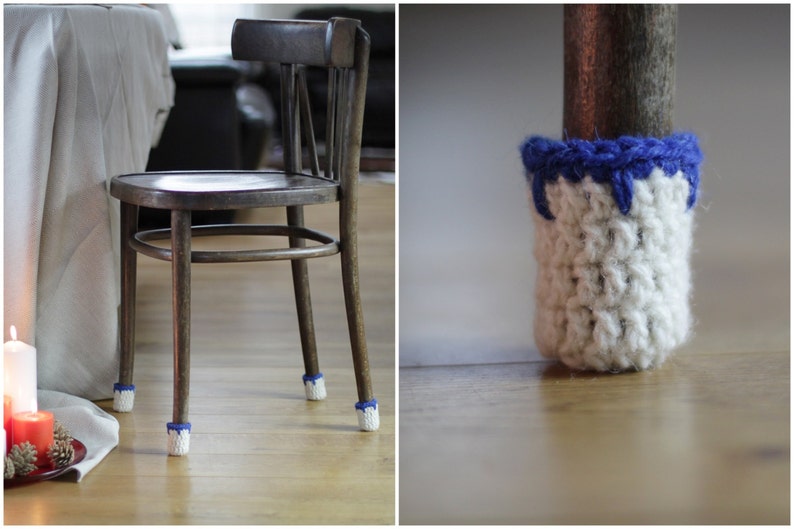 Floor Protector, 8 Wool Chair Protectors, Chair Leg Socks, Table Socks