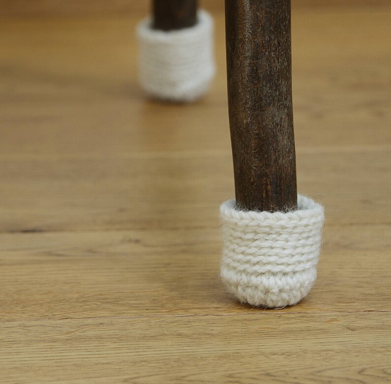 Floor Protector 8 Wool Chair Protectors Chair Leg Socks Etsy