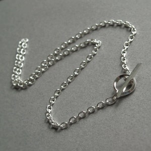 Oxidised or Polished Solid Silver 4.2mm Wide Diamond Cut Trace Chain ...