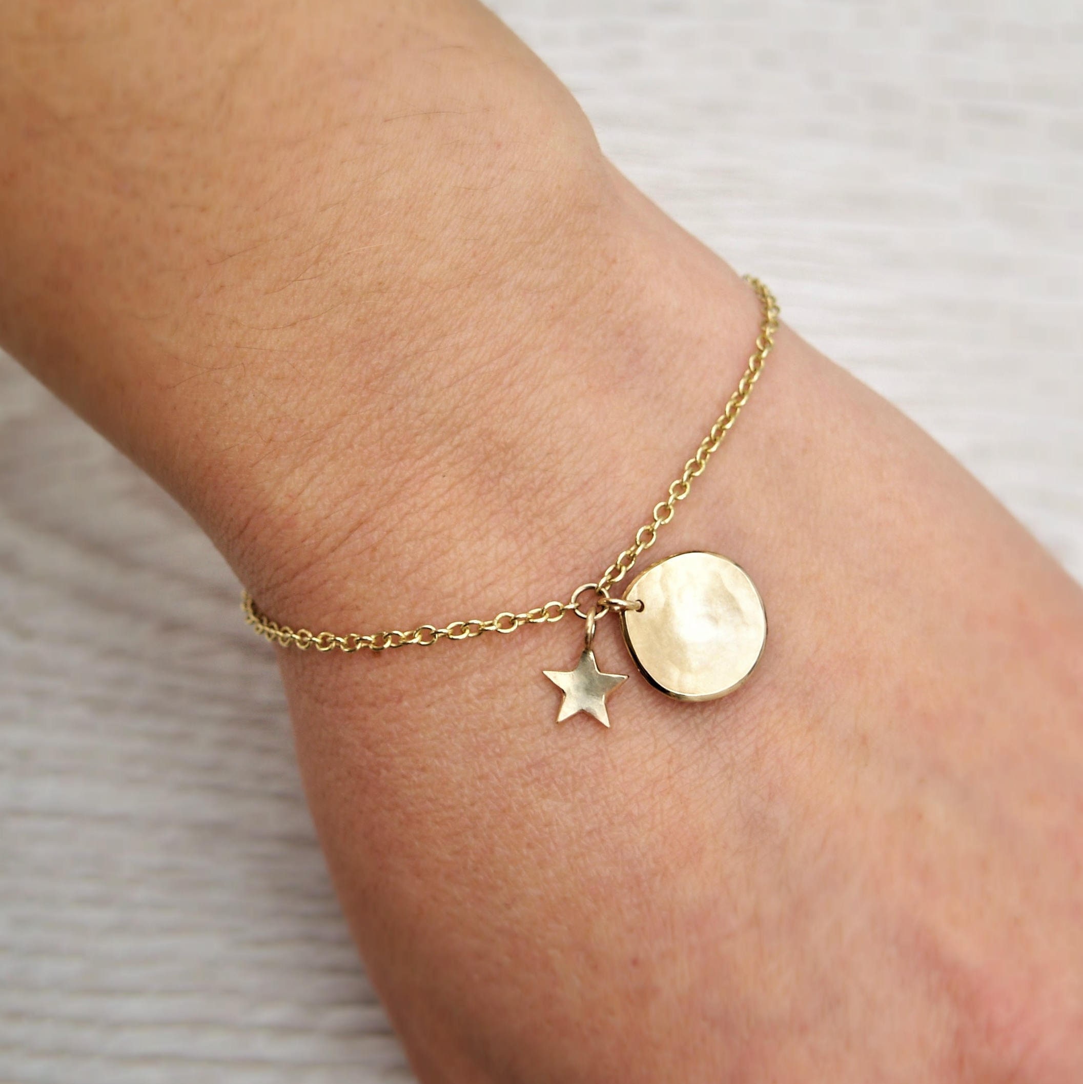 9ct gold personalised bracelet sale