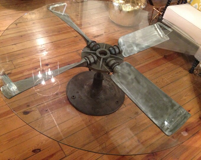 Vintage Propeller Prop Coffee Table Etsy