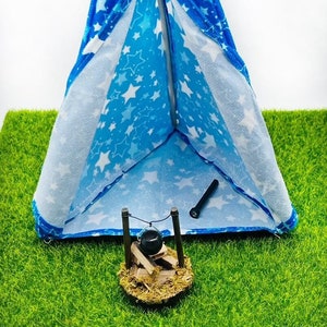 NEW!! Miniature Elf Doll Tent Camping For 12&quot; Dolls Outdoor Tent Doll Accessories Christmas Tent
