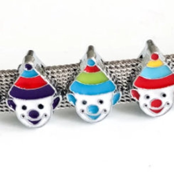 8mm Slide Charms Clown DIY Custom Charms For Bracelets Circus Party