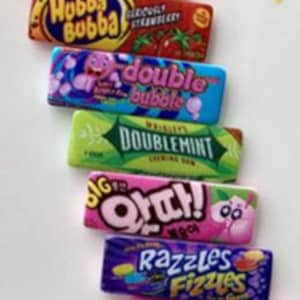 Elf Prop Candy: Miniature Resin Candy Bags 5 Pc Gum/Hard Candy