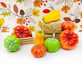 Miniatuurpompoenset: poppenhuis herfstdecor