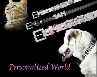 Custom Name Collar for Dogs! Personalized Pet Collar! DIY Pet Collars