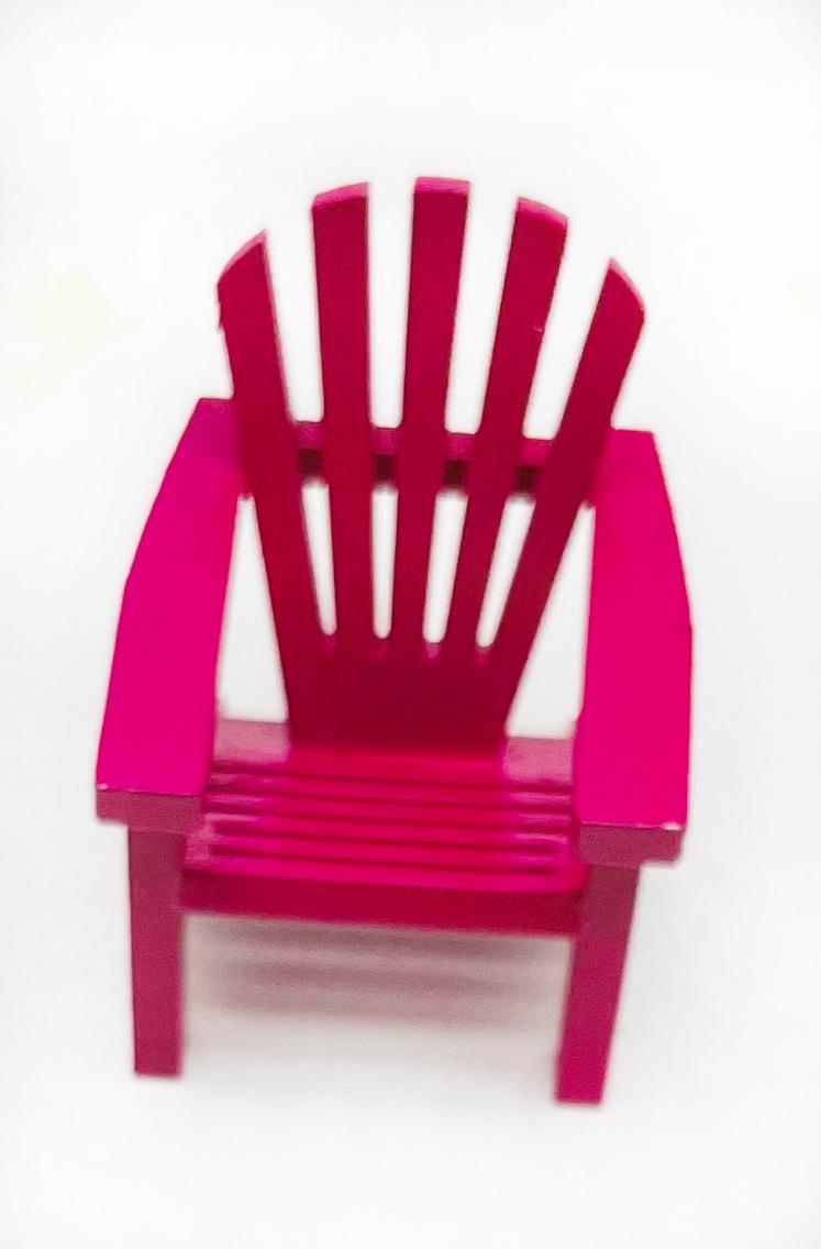 hot pink plastic adirondack chair