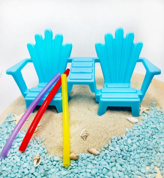 Miniature Elf Prop Beach Chairs Pool Noodles Dollhouse Accessory Mini  Adirondack Chair for 12 Dolls -  Canada