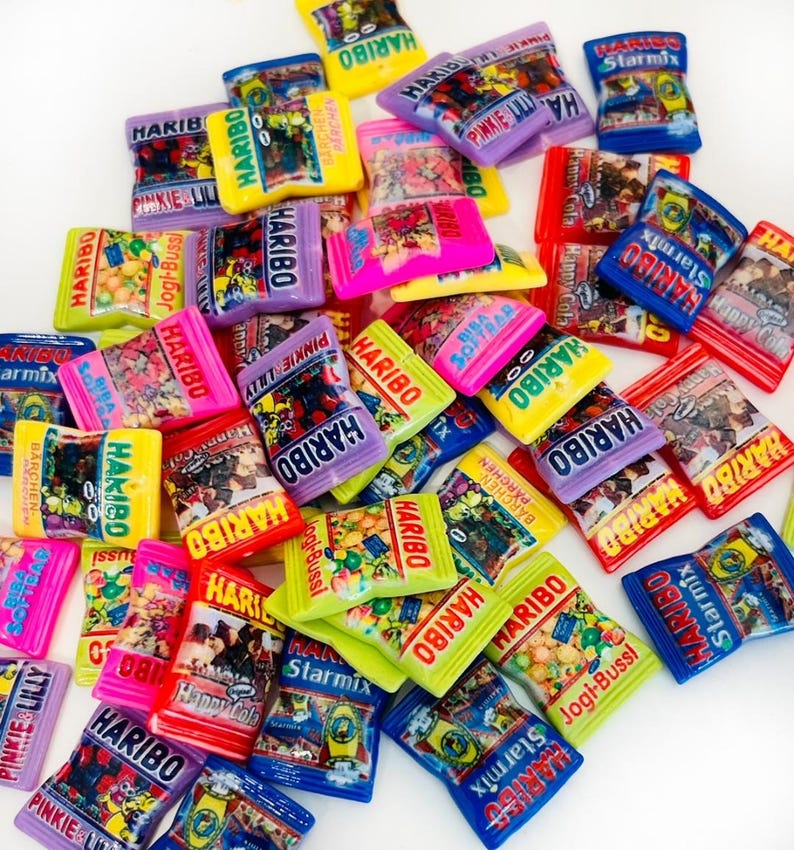 Elf Prop Candy: Miniature Resin Candy Bags 1 Gummy Bear Bag