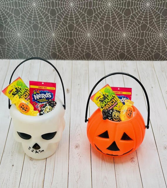 Miniature Halloween Candy Bucket: Doll Elf Prop, Trick-or-treat
