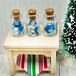 Miniature Christmas Candy Jars Elf Props Miniature Polymer Clay Candy Dollhouse Food