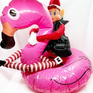 Miniature Pool Floats / Elf Prop / Flamingo Doll Float / Mini Beach Raft / Diorama