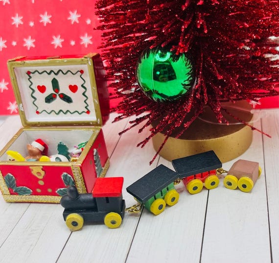 Casa Delle Bambole, Grazioso Trenino Giocattolo In Legno - Foto 5