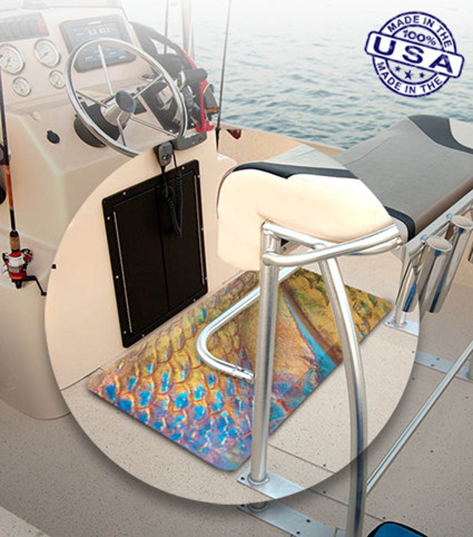 Marine Mat Helm Pads for boats Marine flooring Boat Etsy