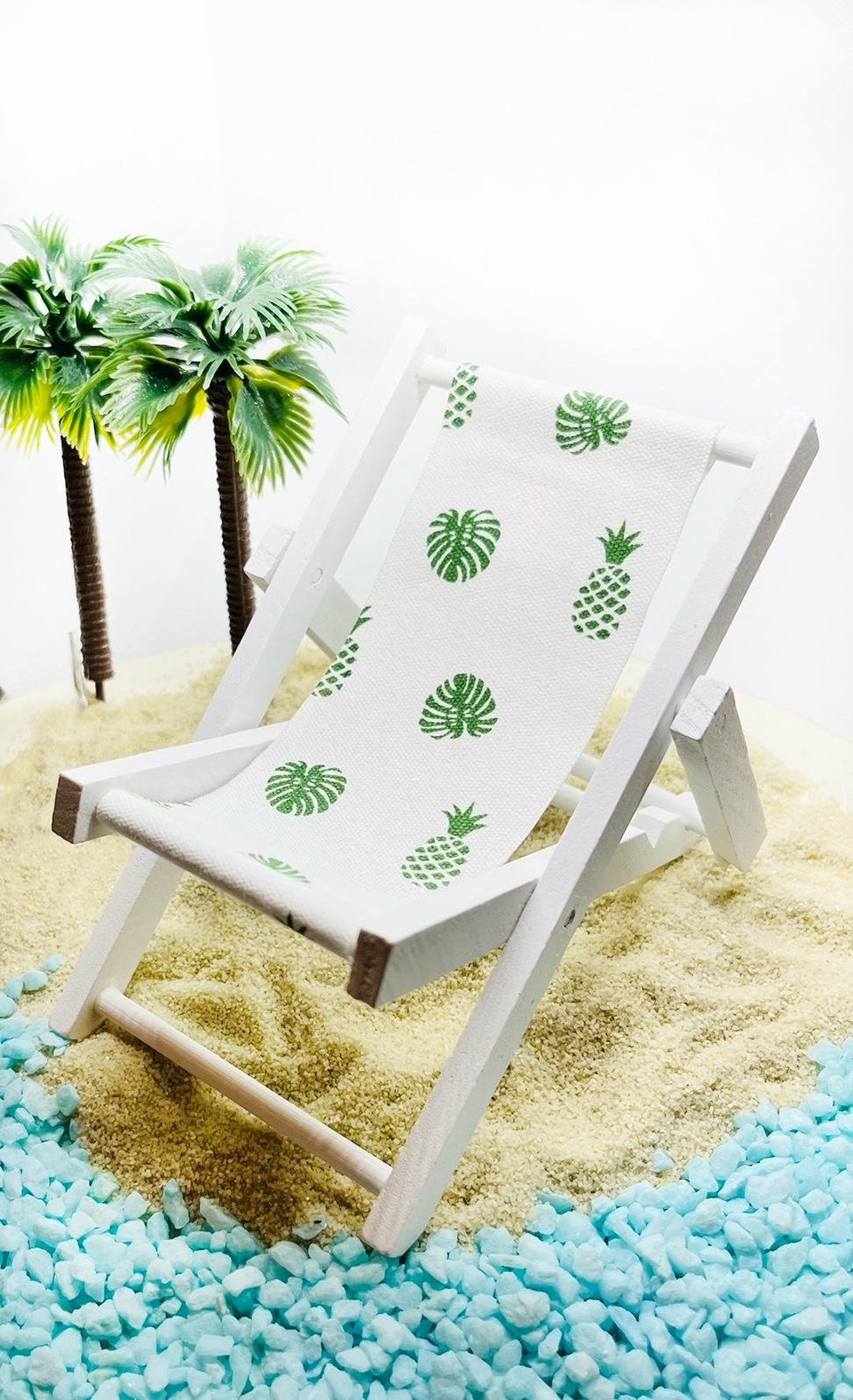 Elf Doll Beach Chair 12 Doll Accessory Pool Lounger for Dolls Outdoor