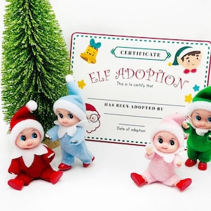 Babyelfen / Peuterelfen / Christmas Adopt A Baby Elf / Poppenhuispoppen / knutselprojecten voor de feestdagen