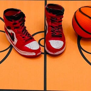 Elf Doll Sports Shoes, Shoes for 12" Dolls, Miniature Basketball