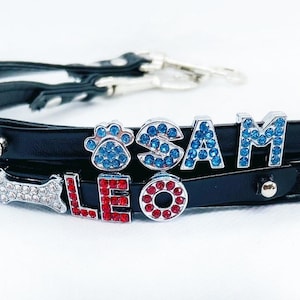 Custom Name Dog Leash! Personalized Pet Lead! Dog Leash Rhinestone Collars for Pets!