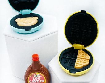 Elf Waffle & Syrup Props Elf Scene Dollhouse Accessories Cabochons Resin Food