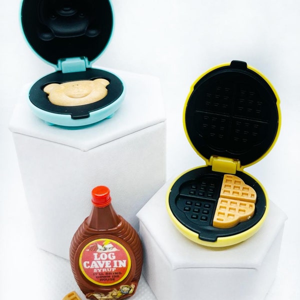 Elf Waffle & Syrup Props Elf Scene Dollhouse Accessories Cabochons Resin Food