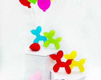 Miniatur Ballon Tiere: Resin Hund Luftballons, Puppenhaus Zirkus Prop