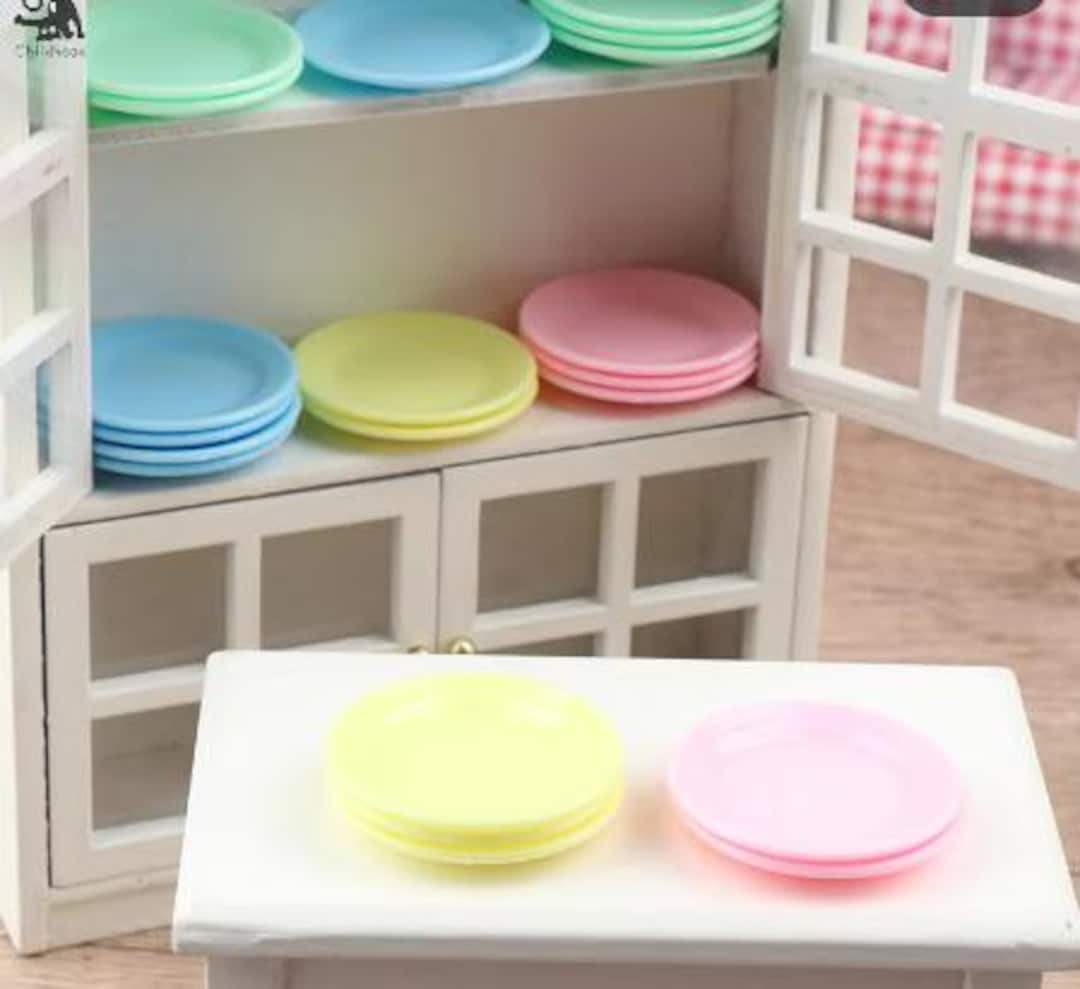 1:6 Scale Dollhouse Dinner Plates Miniature Serving Trays - Etsy