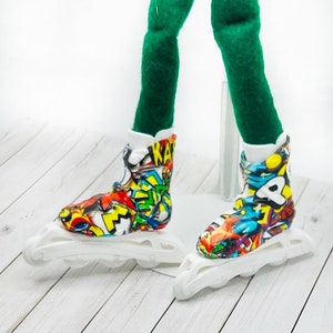Elfe Puppe Rollerblades Puppe Sport Skates Zubehör 12 "Puppenspielzeug