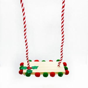 Christmas Swing For Dolls Elf Prop Dollhouse Accessories Outdoor Toys For 12&quot; Dolls Doll Swing