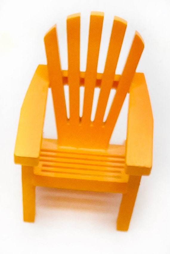 bright yellow plastic adirondack chairs