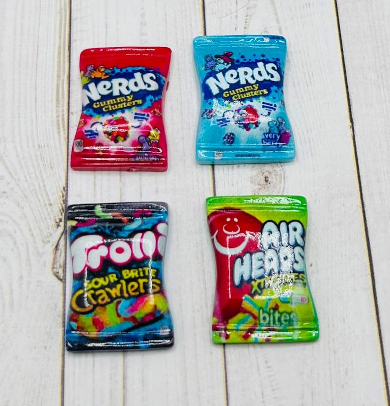 Elf Prop Candy: Miniature Resin Candy Bags 4 Pc Candy Set