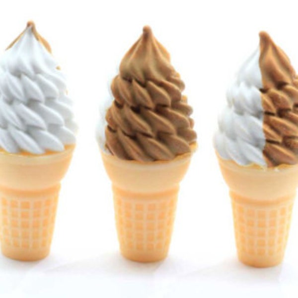 Ice Cream Cone For Elf Dolls 12" Doll Sweets 1:6 Scale Dollhouse Food Ice Cream Truck Miniature Food Cabochons