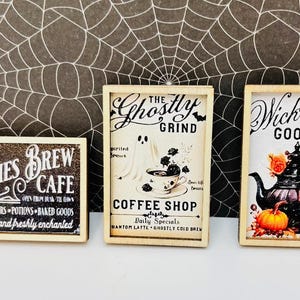 Puppenhaus Halloween Miniaturen: Kuchen, Latte, Terrarium Requisiten Bild 14