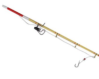 12 inch fishing pole for doll Dolls House Green Rod Miniature Beach Lake River Garden Shed Accessory : Toys & Games 18 inch Doll Clothes Elf Prop Miniature Fishing Pole