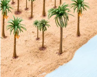 Miniature Palm Tree, Model Scale Trees, Dollhouse Landscape, Diorama