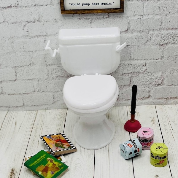 Dollhouse Toilet Etsy