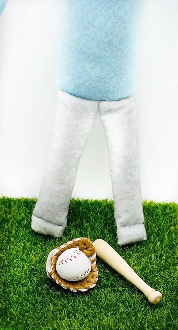 Ensemble miniature de gants et de batte de baseball : décoration de gâteau maison de poupée elfe - France