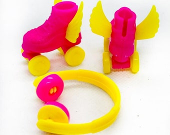 Patines y auriculares para muñecas elfas, accesorio para casa de muñecas, juguetes para muñecas de 12"