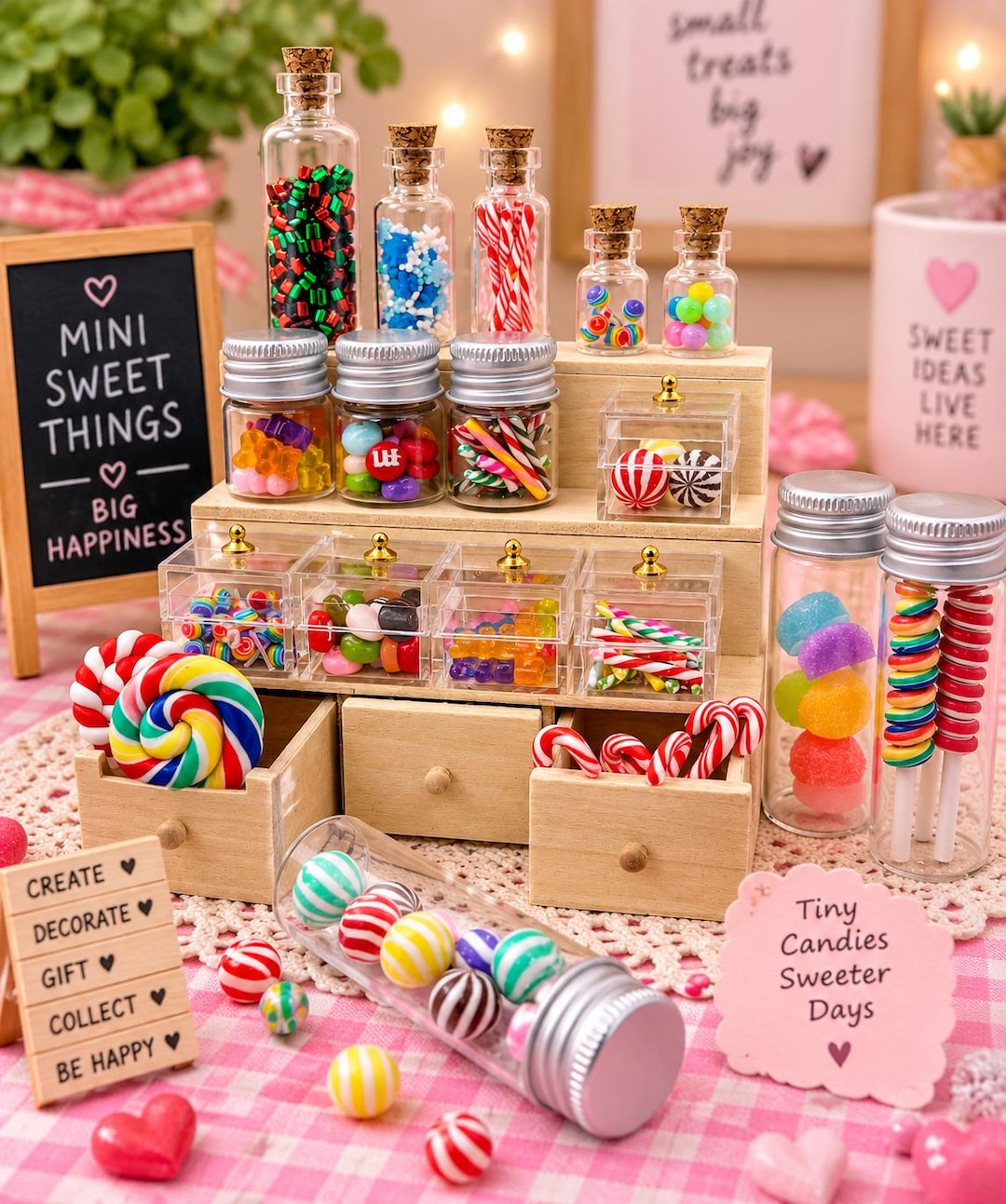Miniature Dollhouse Sweet Shop, Miniature Candy Display - Etsy