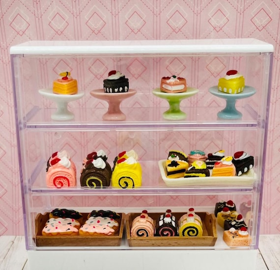 Torta in miniatura per casa delle bambole, scala 1:12, bambole e