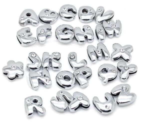 52 Pcs Rhinestone Letter Sliders Charm Alphabet Letter A-Z Alphabet Ch –  kcencounter-2