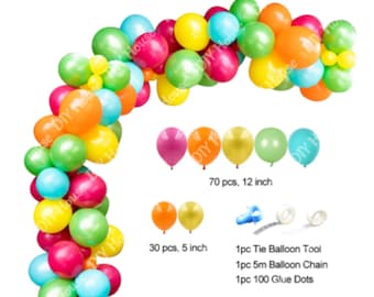 Candy Color Balloon Garland Kit: Birthday Party Arch