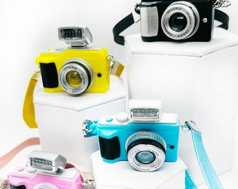 Miniature Camera with Flash: Elf Doll Accessory