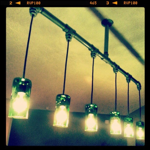 Jameson Whiskey Bottle Chandelier Image 0