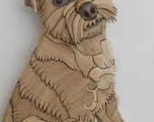 Intarsia Pet Portrait Pattern for a Schnoodle