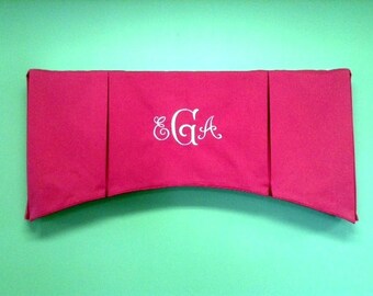 Monogrammed Box Pleated Valance (made to order with your fabric)