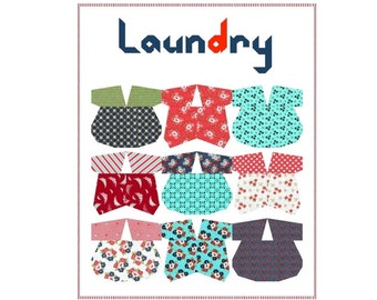 Laundry Quilt Pattern PDF - Paper Pieced