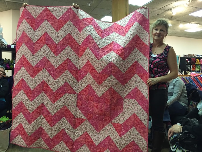 iHeart Chevrons Quilt Pattern PDF