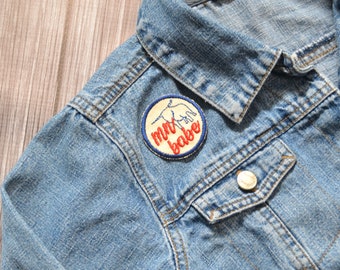 Minnesota babe Iron-on Patch, small 2 inch patch, minnesota patches, cat mom, dog mom, dala horse, uffda, hotdish, mn patches